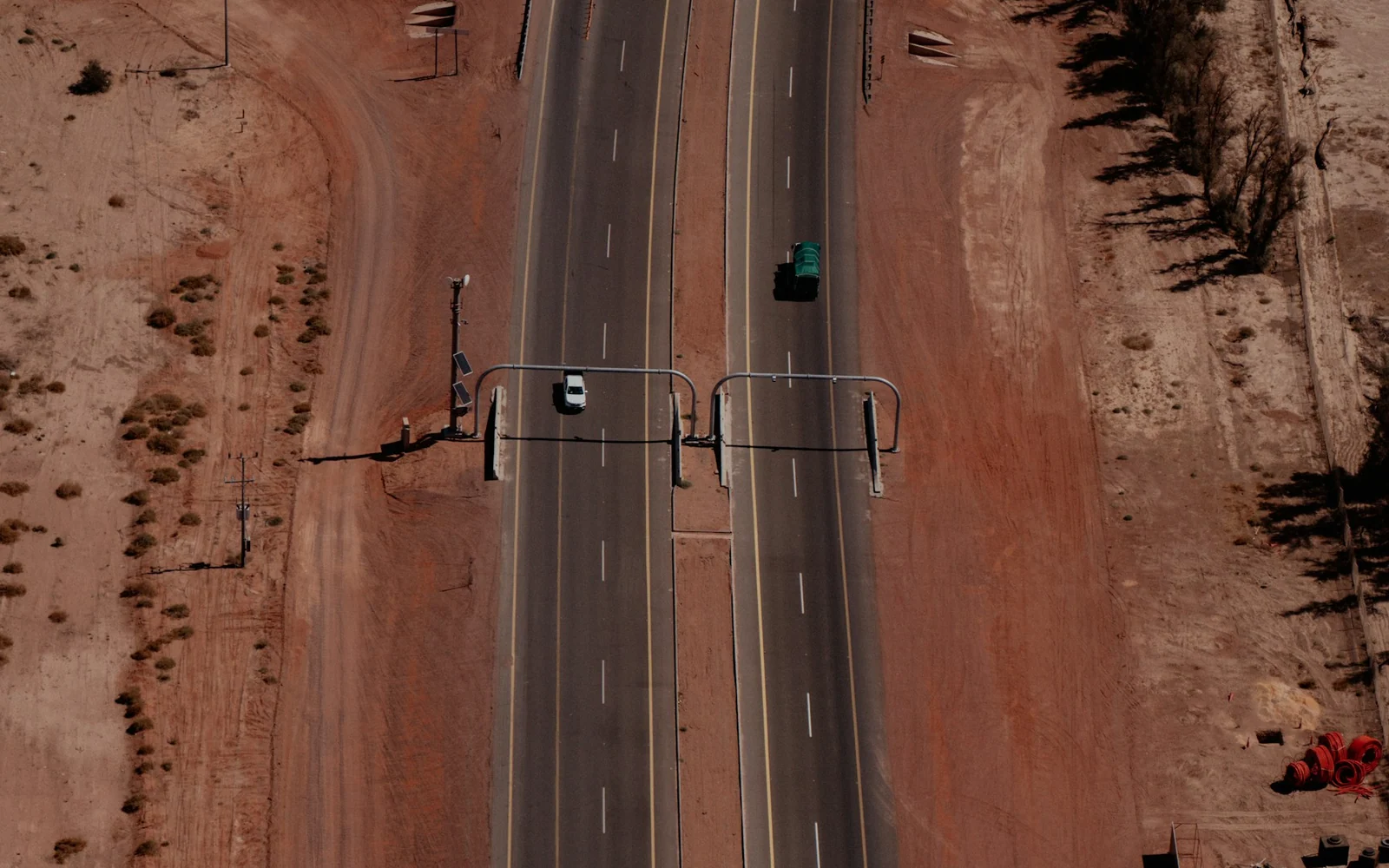 Aerial roadway view in Riyadh